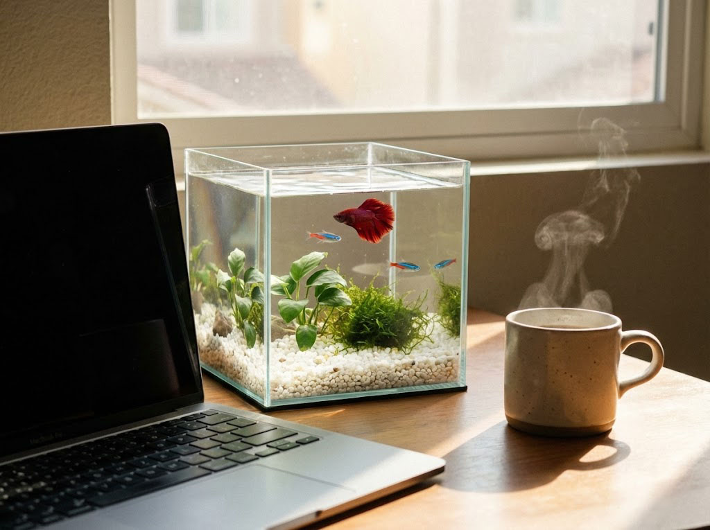 Bể cá mini để bàn