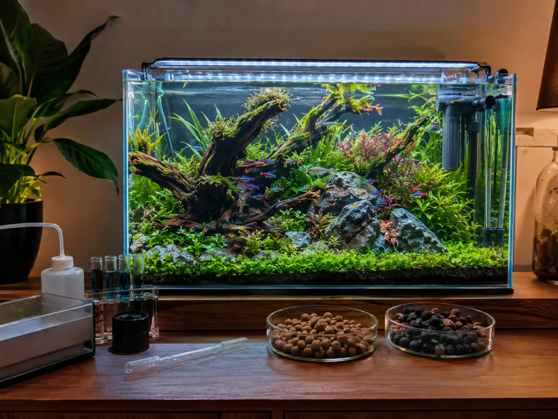 Cách ổn định pH bể cá