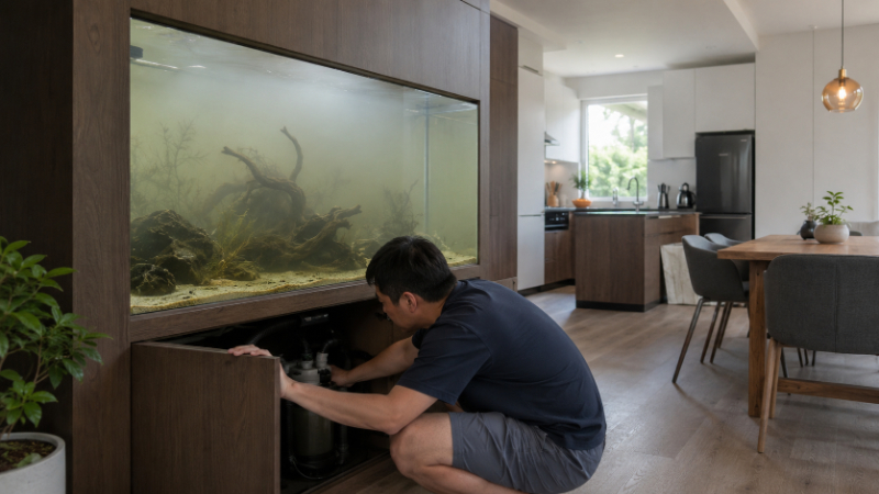 Bể cá tự động mất điện